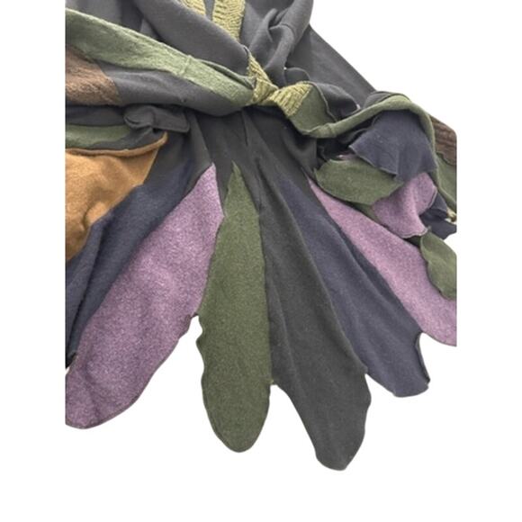 NO TAG- Wool Blend Mixed Materials Sweater Tulip Hem PLZ READ,FINAL SALE! Goth - Picture 9 of 14